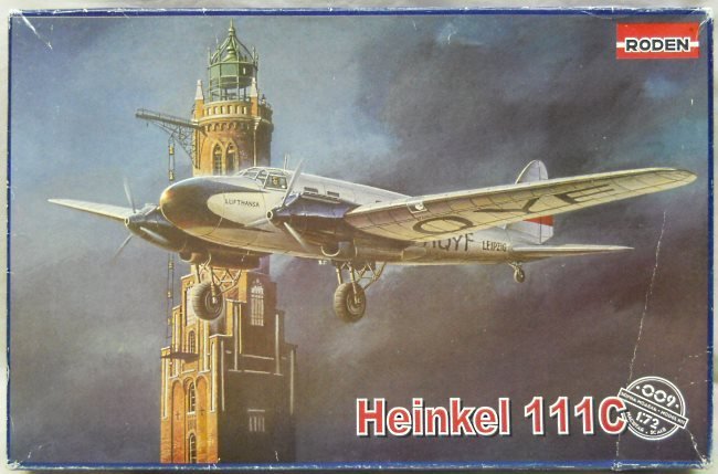 Roden 1/72 Heinkel He-111C 'Leipzig' Lufthansa, 009 plastic model kit